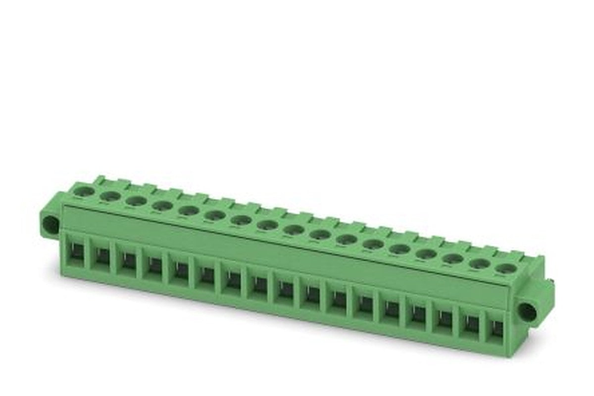 Phoenix Contact MSTBT 2.5/17-STF-5.08 Series Pluggable Terminal Block, 17-Contact, 5.08 mm Pitch, 1 Row, 1919909
