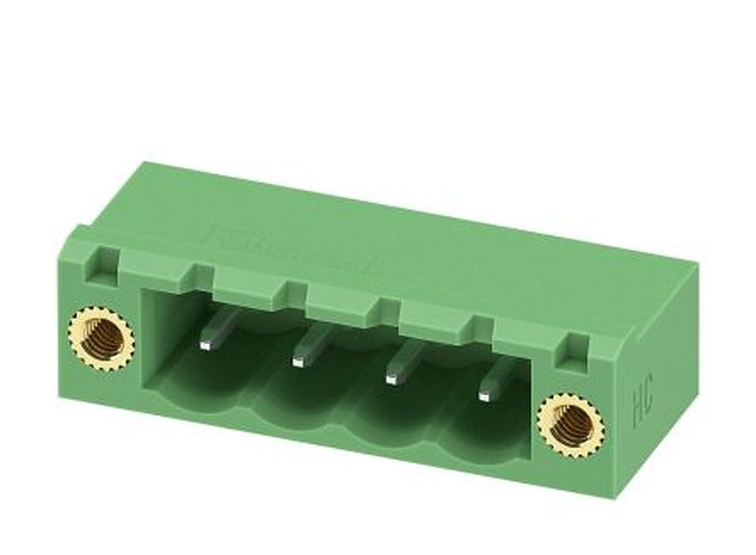 Phoenix Contact MSTB 2.5 HC/ 4-GF-5.08 Series Pluggable Terminal Block, 4-Contact, 5.08 mm Pitch, 1 Row, 1924101