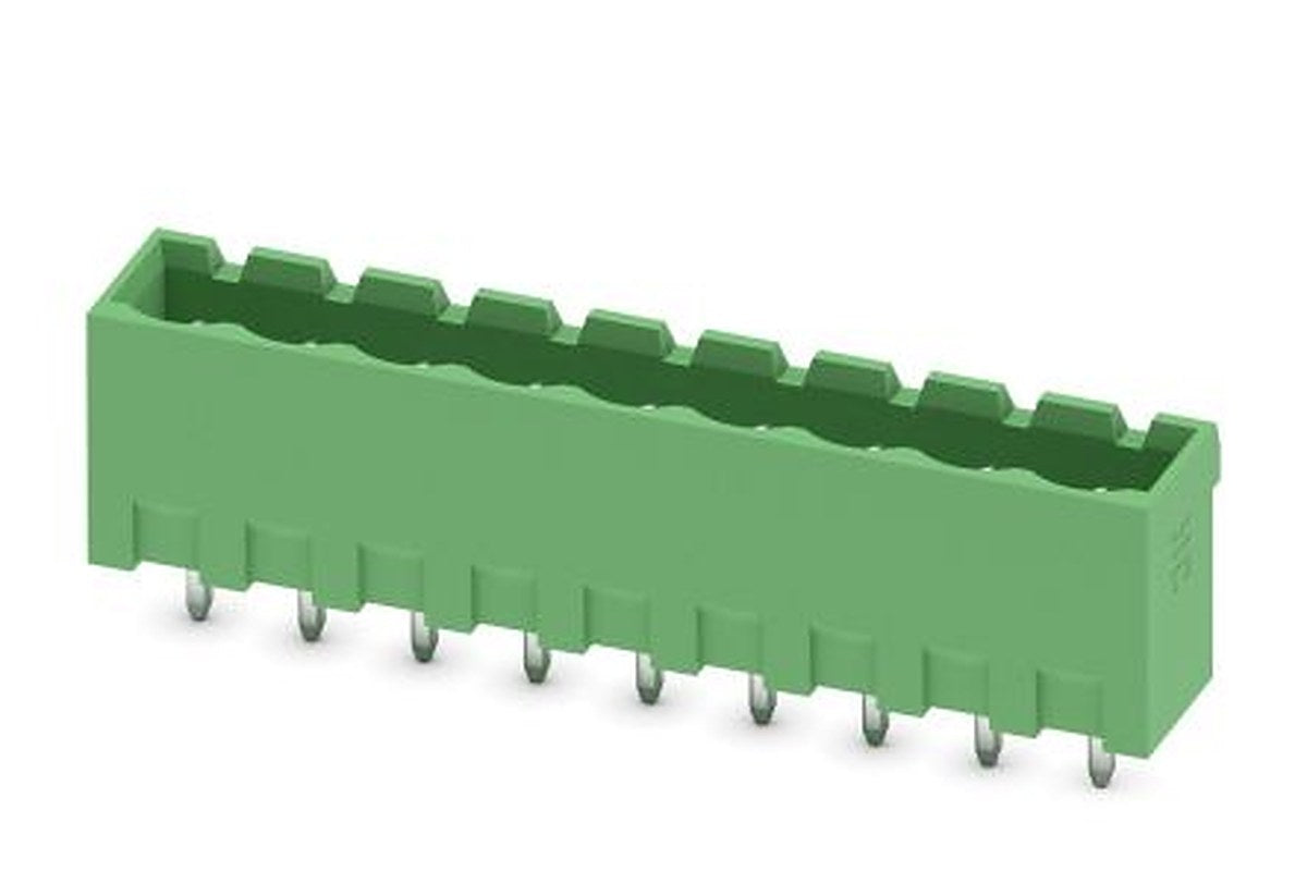 Phoenix Contact MSTBVA 2.5 HC/ 9-G-5.08 Series Pluggable Terminal Block, 9-Contact, 5.08 mm Pitch, 1 Row, 1924376
