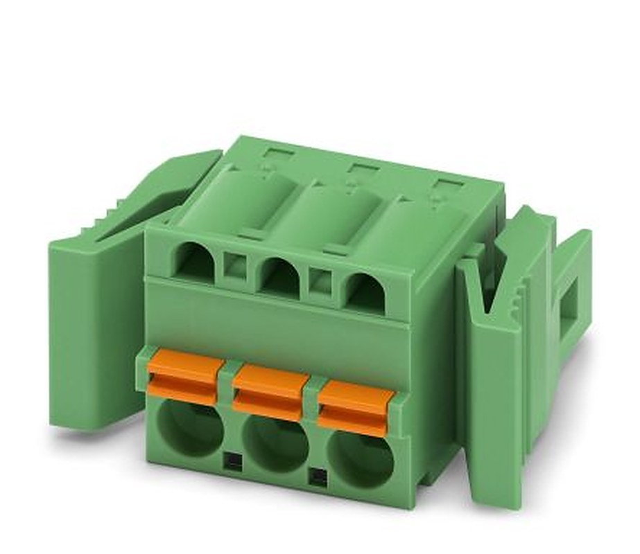 Phoenix Contact FKC 2.5/3-ST-5.08-RF Series Pluggable Terminal Block, 3-Contact, 5.08 mm Pitch, 1 Row