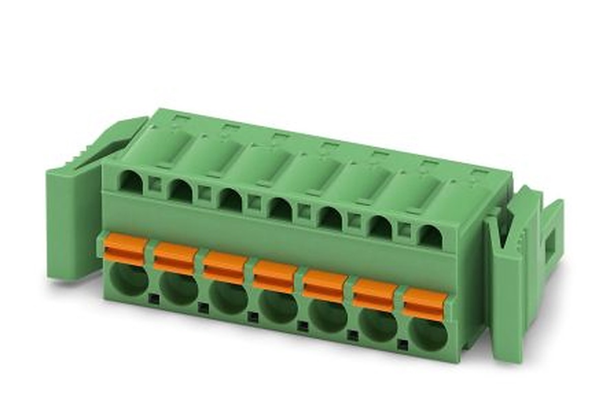 Phoenix Contact FKC 2.5/7-ST-5.08-RF Series Pluggable Terminal Block, 7-Contact, 5.08 mm Pitch, 1 Row, 1925744