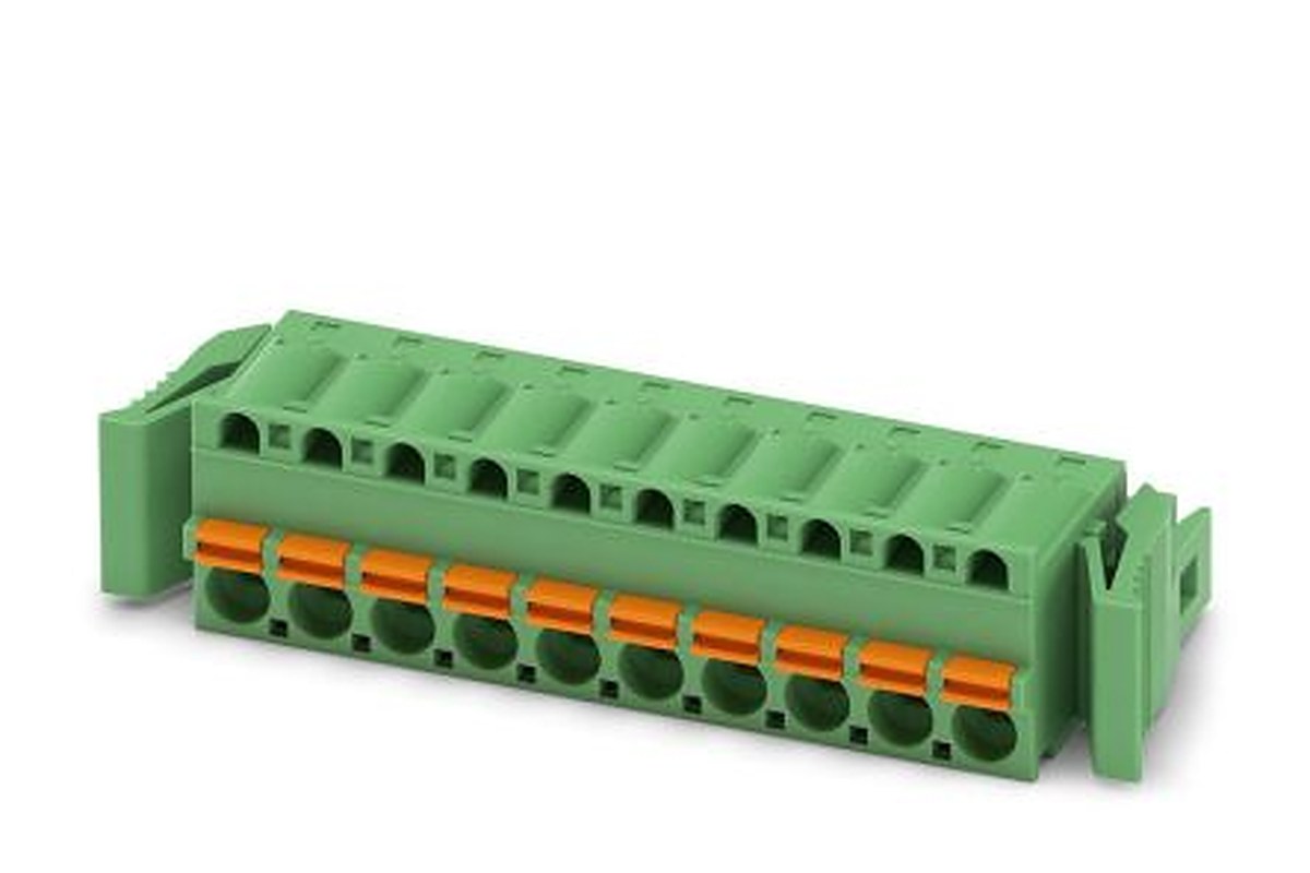 Phoenix Contact FKC 2.5/10-ST-5.08-RF Series Pluggable Terminal Block, 10-Contact, 5.08 mm Pitch, 1 Row, 1925773
