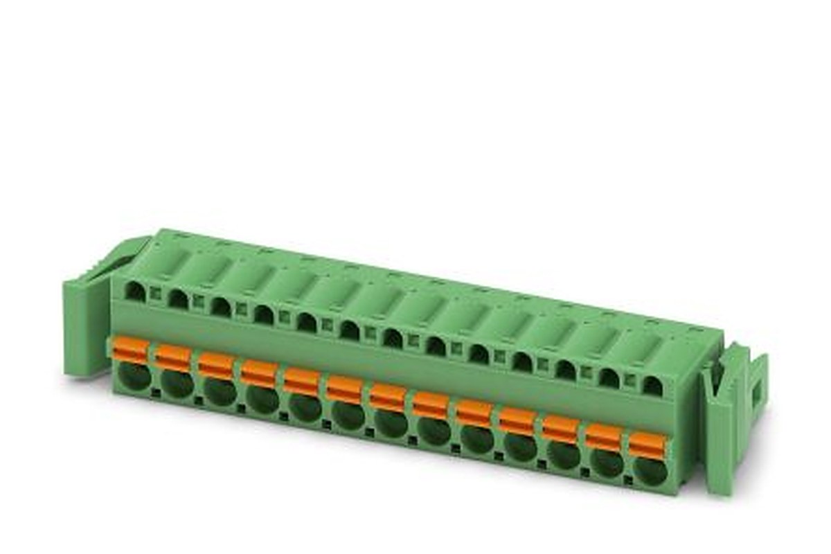 Phoenix Contact FKC 2.5/13-ST-5.08-RF Series Pluggable Terminal Block, 13-Contact, 5.08 mm Pitch, 1 Row, 1925809