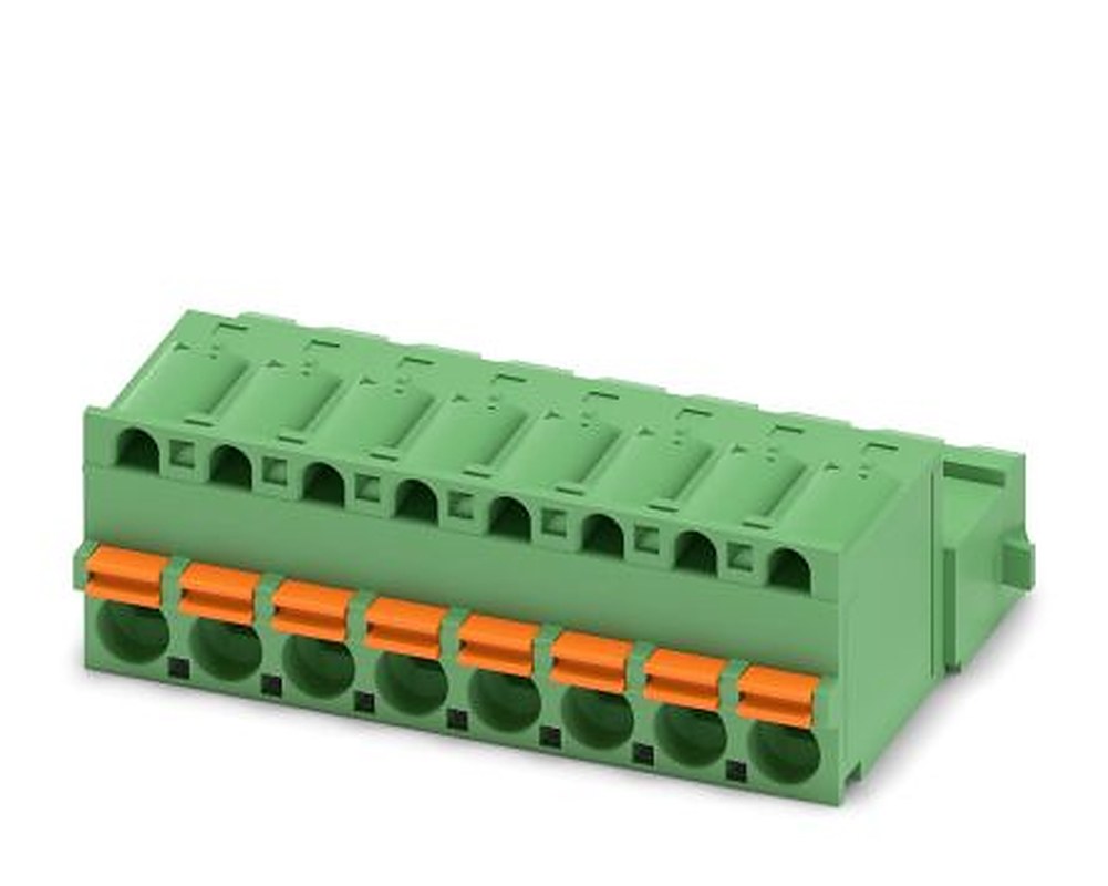 Phoenix Contact FKIC 2.5/8-ST-5.08-RN Series Pluggable Terminal Block, 8-Contact, 5.08 mm Pitch, 1 Row, 1925922