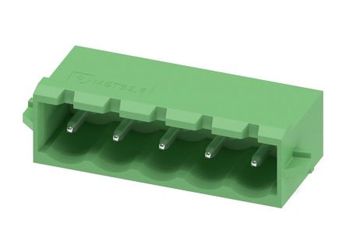 Phoenix Contact MSTBA 2.5/5-G-5.08-RN Series Pluggable Terminal Block, 5-Contact, 5.08 mm Pitch, 1 Row, 1926044