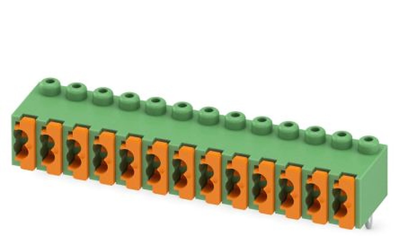Phoenix Contact FK-MPT 0.5/13-3.5-H Series Horizontal PCB Terminal Block, 13 Contact(s), 3.5 mm Pitch, 1 Row