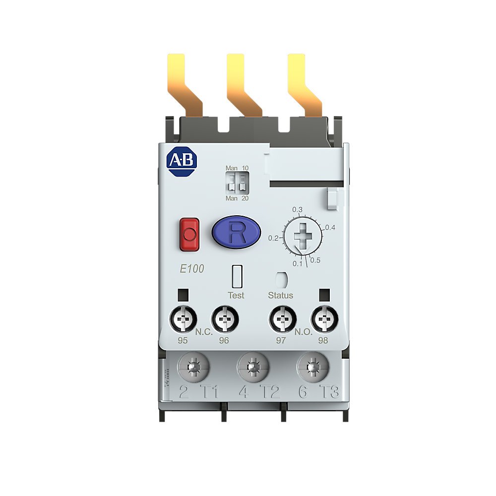 E100 Overload Relay, Trip Class 10 or 20, Basic Overload Relay, 11...55A, IEC 100-E E26...E38