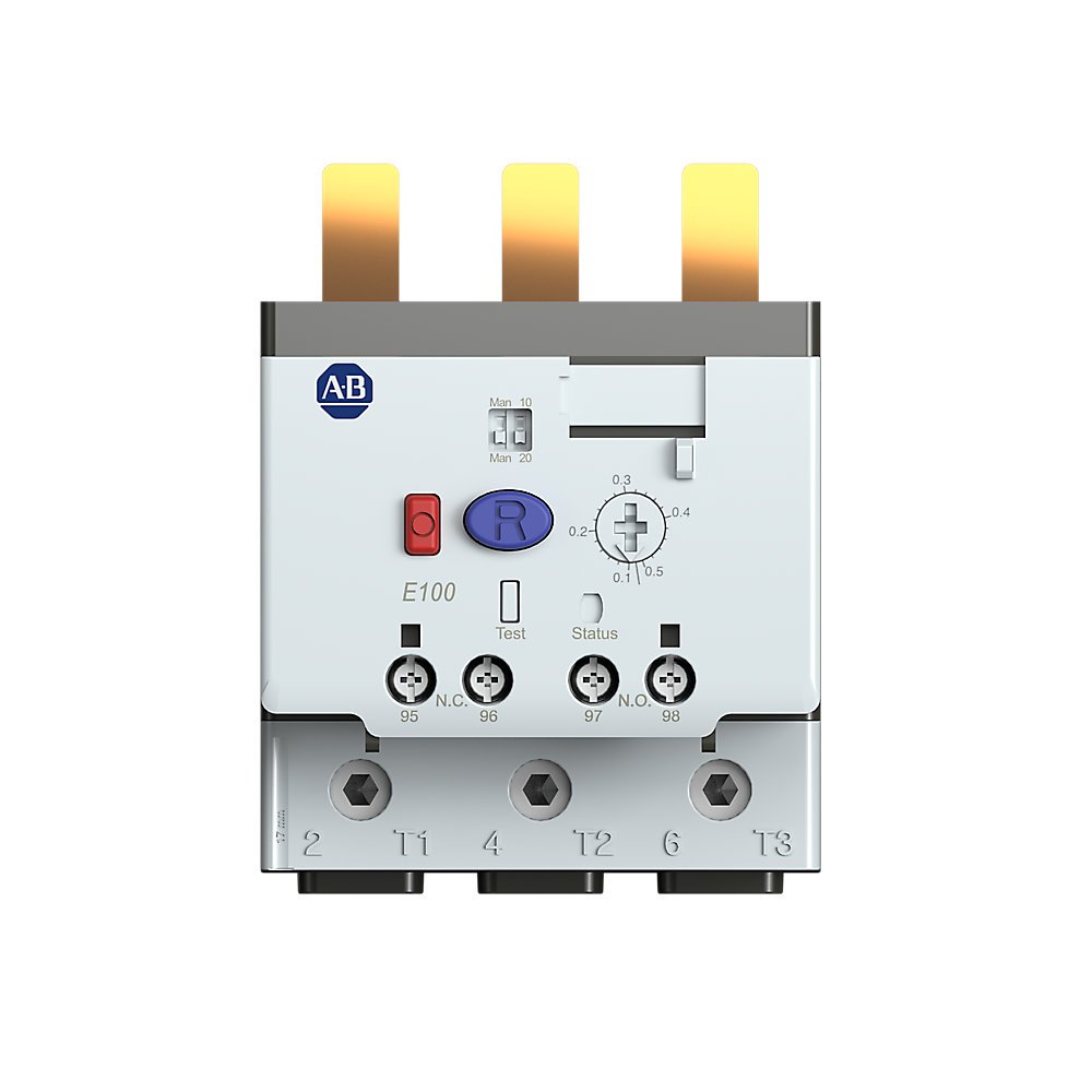 E100 Overload Relay, Trip Class 10 or 20, Basic Overload Relay, 20...100A, IEC 100-E E80...E96