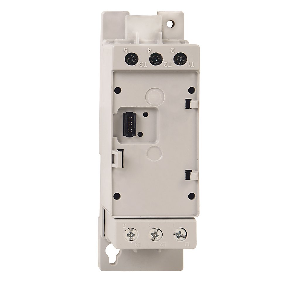 E300 Overload Relays (193/592 IEC/NEMA), Voltage/Current/Ground Fault Sensing Module (0.5...30 A) DIN Rail / Panel with Line- and Load-side Power Conductor Terminals. Directly replaces 193-ECPM1
