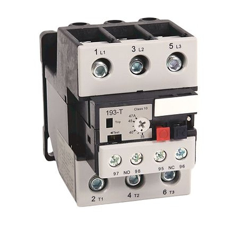 Allen Bradley, 193-T1 Overload Relay, 35A, 47 A F.L.C, 2mA Contact Rating, 12 W, 15V