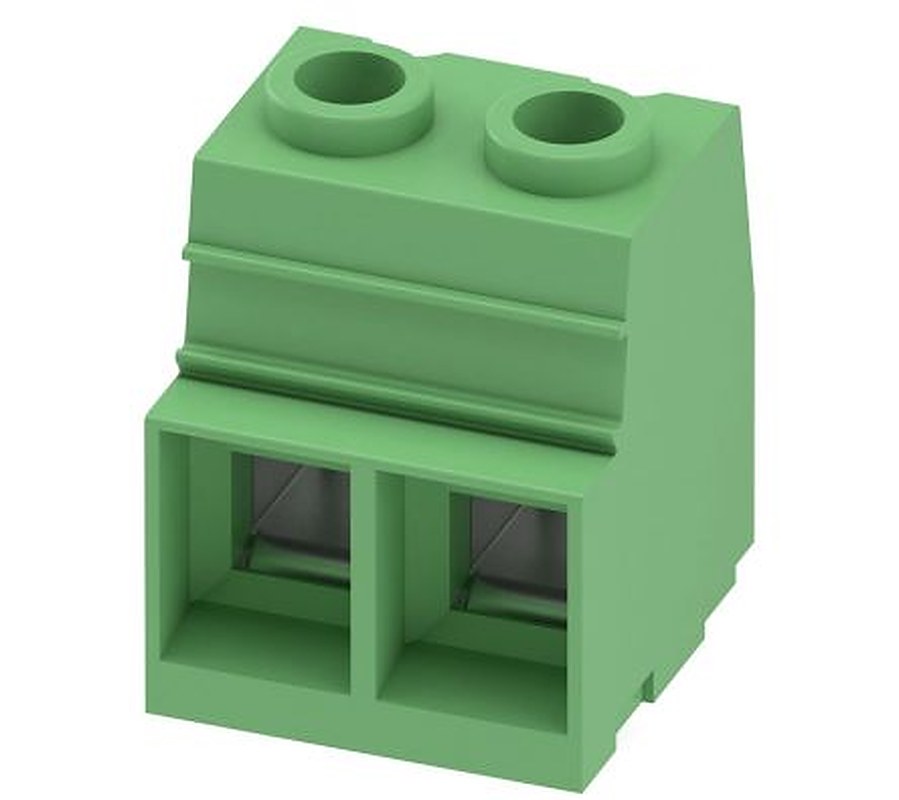 Phoenix Contact MKDSP 25/2-15.00 Series Horizontal PCB Terminal Block, 2 Contact(s), 15 mm Pitch, 1 Row