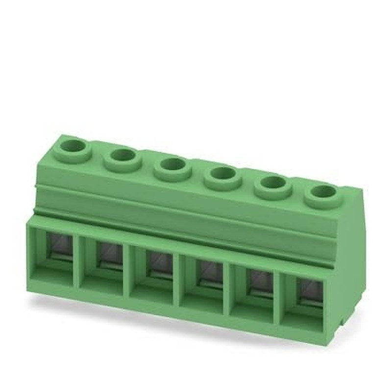 Phoenix Contact MKDSP Series PCB Terminal Block, 6-Contact, 15 mm Pitch, Wave Soldering Mount, 1 Row