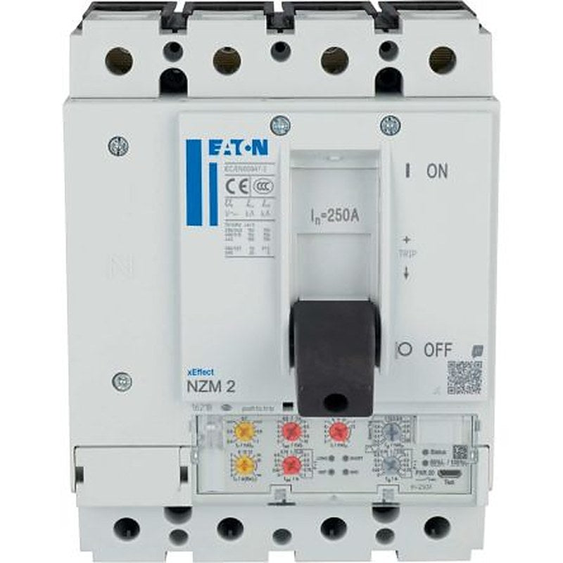Eaton, NZM, NZM Molded Case Circuit Breaker 4-Pole 250A, Breaking Capacity 3 kA, Fixed
