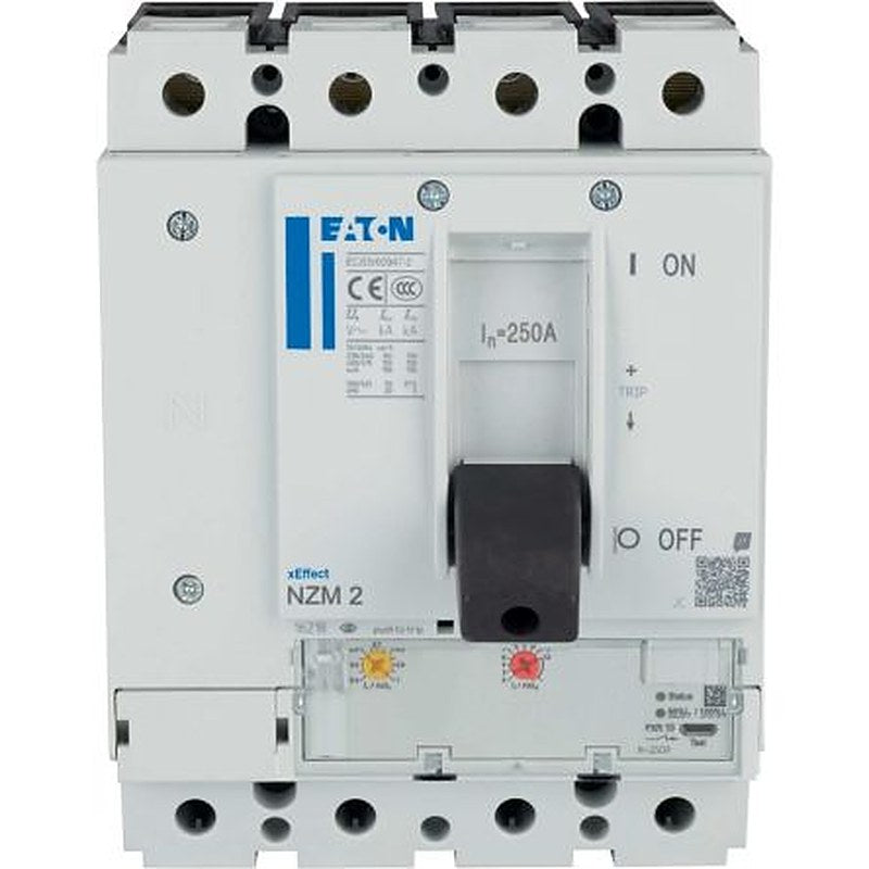 Eaton, NZM, NZM Molded Case Circuit Breaker 4-Pole 250A, Breaking Capacity 3 kA, Fixed