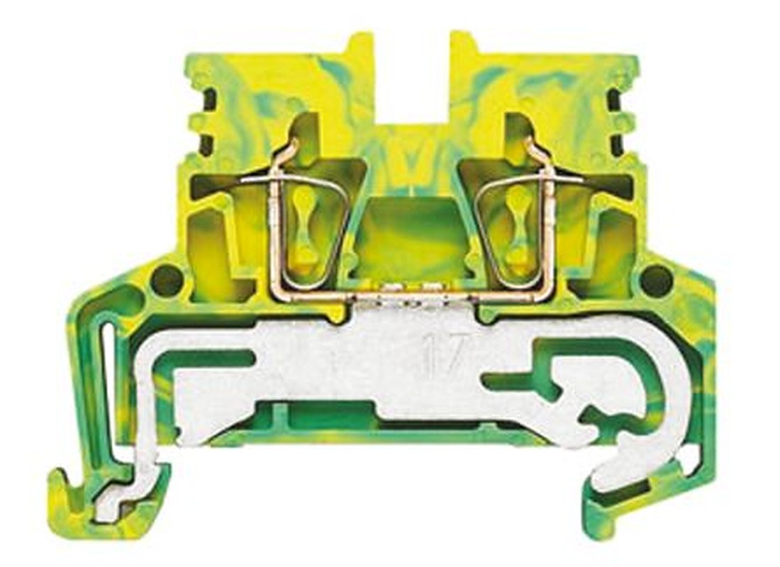 Weidmüller 1933760000 Z Series PE Terminal Green, Yellow, 0.5mm², 4 mm², 1-Level, Clamp