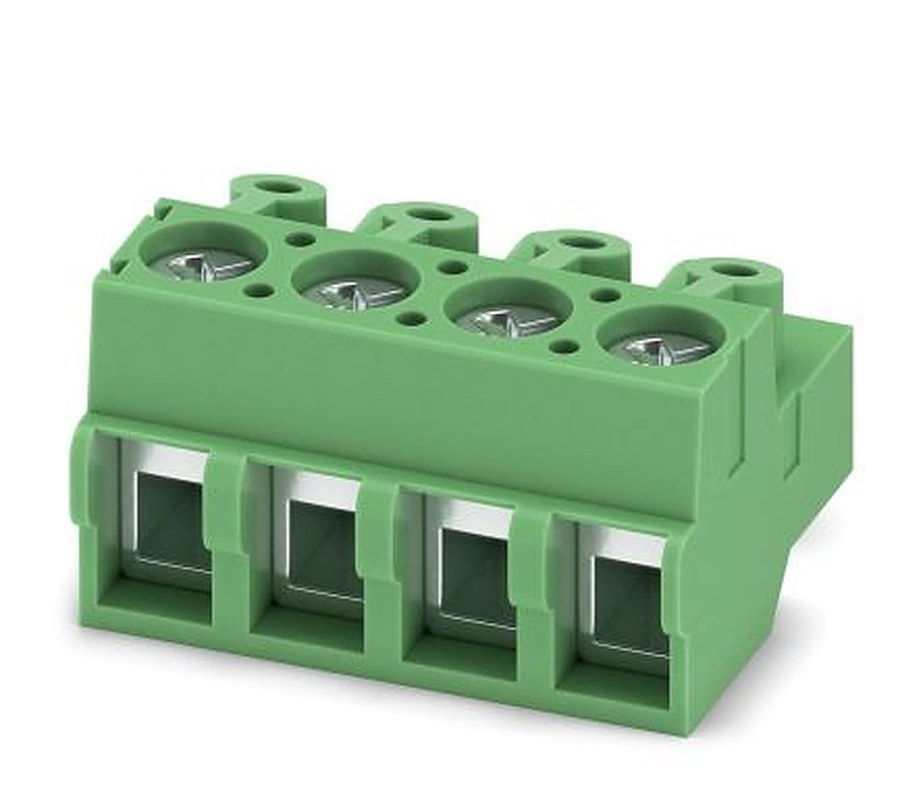 Phoenix Contact PT 1.5/ 4-PVH-5.0-A Series Pluggable Terminal Block, 4-Contact, 5 mm Pitch, 1 Row, 1935035