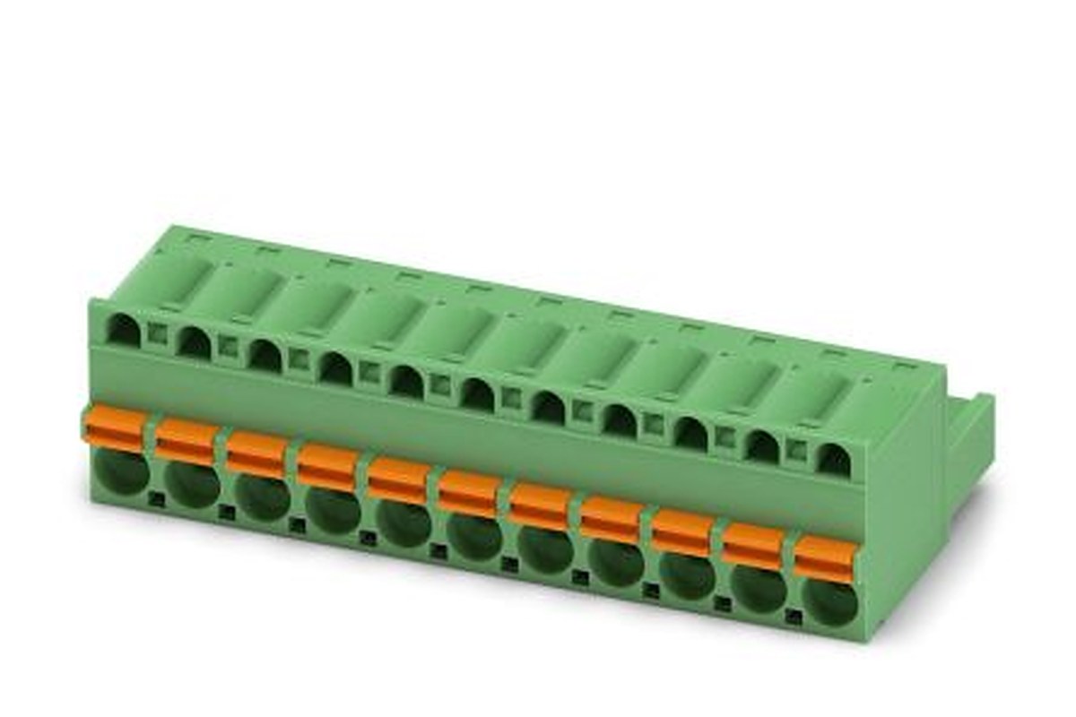 Phoenix Contact FKC 2.5 HC/11-ST Series Pluggable Terminal Block, 11-Contact, 5 mm Pitch, 1 Row, 1942248