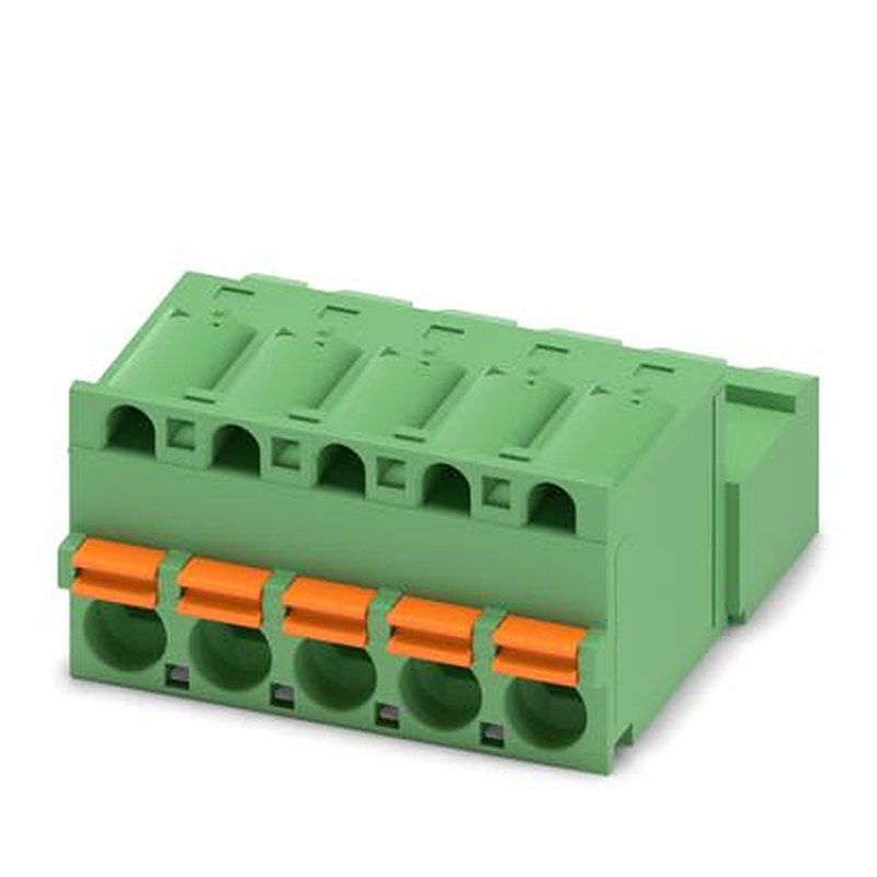 Phoenix Contact FKIC 2 Series PCB Connector, 5-Contact, 5.08 mm Pitch, Screw, 1 Row Push-in Spring