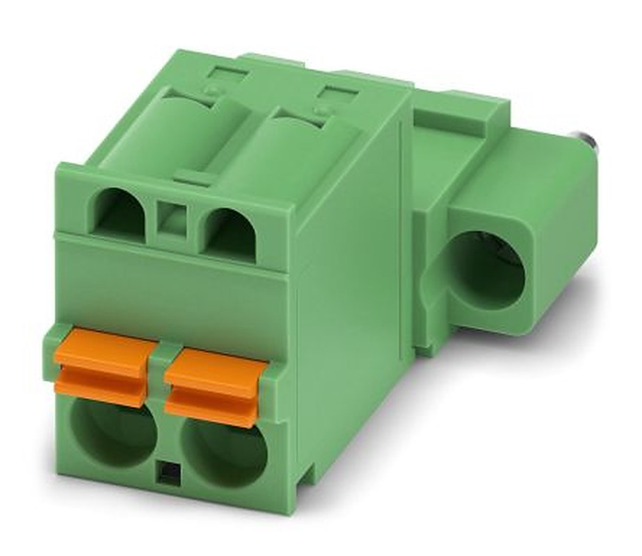 Phoenix Contact FKIC 2.5 HC/2-STF-5.08 Series Pluggable Terminal Block, 2-Contact, 5.08 mm Pitch, 1 Row, 1942701