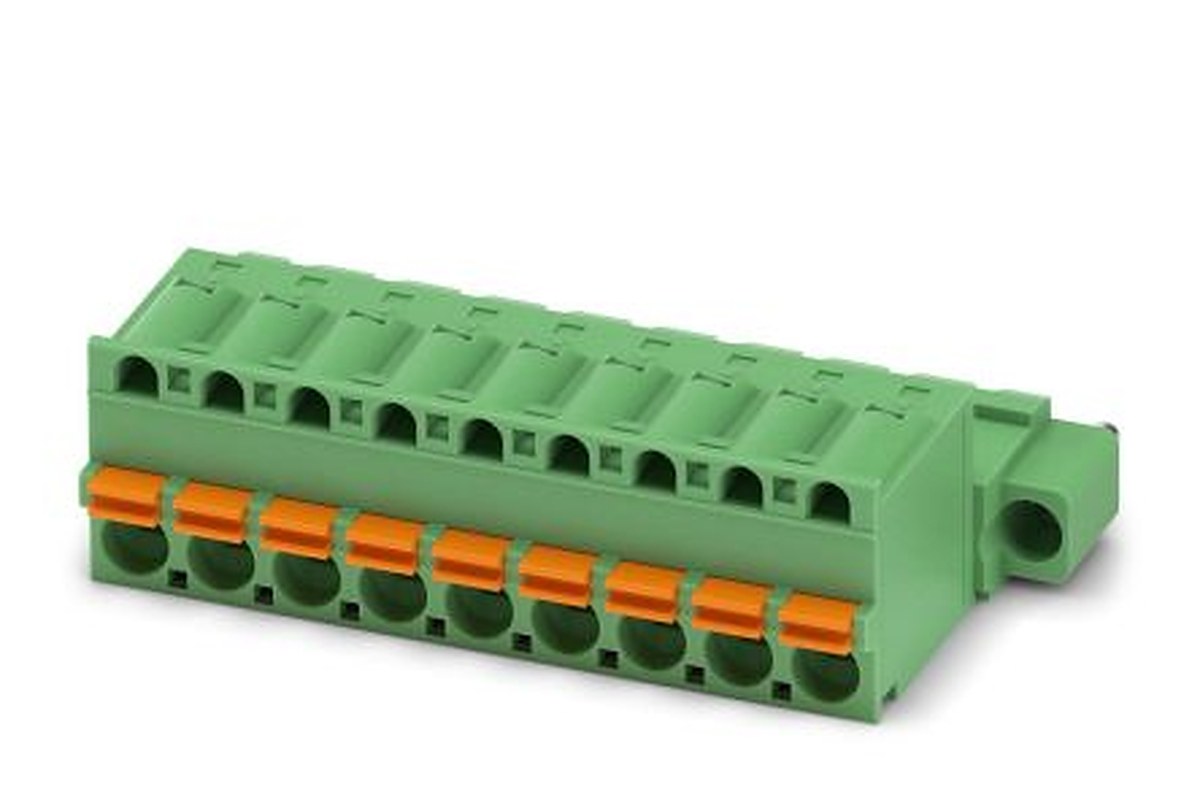 Phoenix Contact FKIC 2.5 HC/9-STF-5.08 Series Pluggable Terminal Block, 9-Contact, 5.08 mm Pitch, 1 Row, 1942772