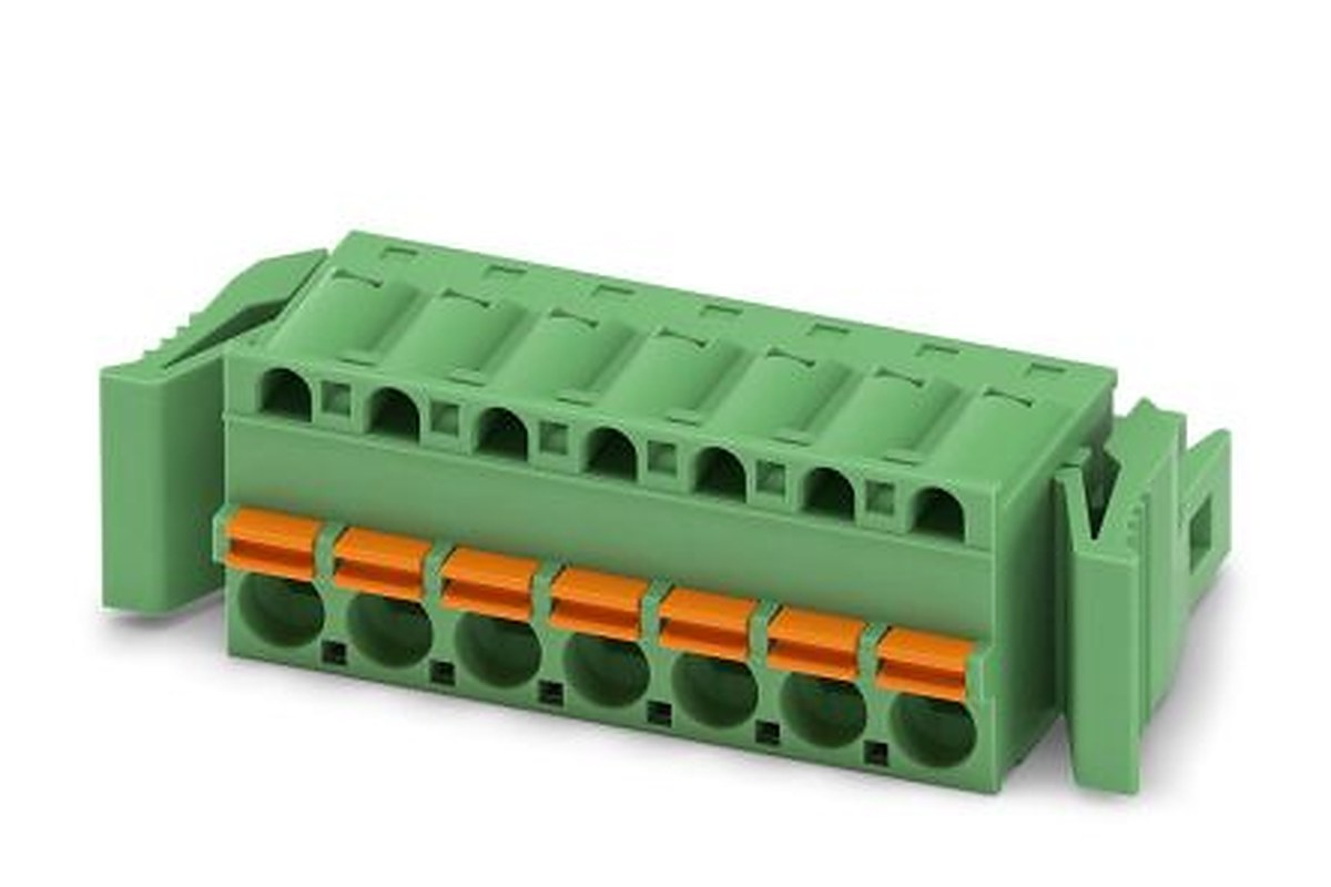 Phoenix Contact FKC 2.5/7-ST-RF Series Pluggable Terminal Block, 7-Contact, 5 mm Pitch, 1 Row, 1947104