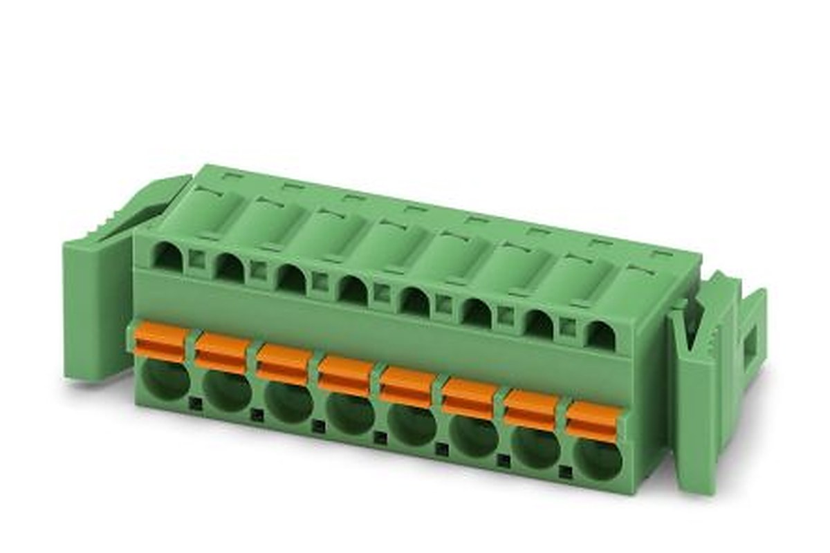 Phoenix Contact FKC 2.5/8-ST-RF Series Pluggable Terminal Block, 8-Contact, 5 mm Pitch, 1 Row, 1947117
