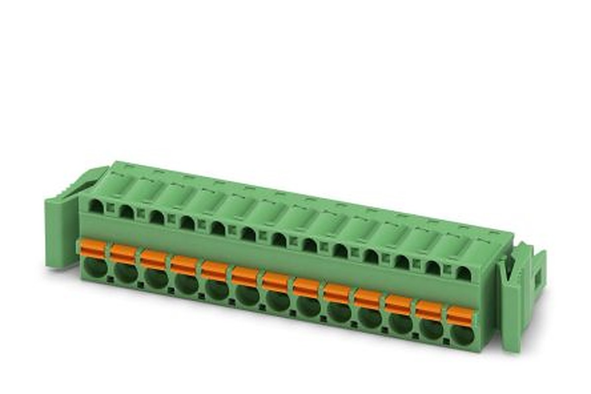 Phoenix Contact FKC 2.5/13-ST-RF Series Pluggable Terminal Block, 13-Contact, 5 mm Pitch, 1 Row, 1947162