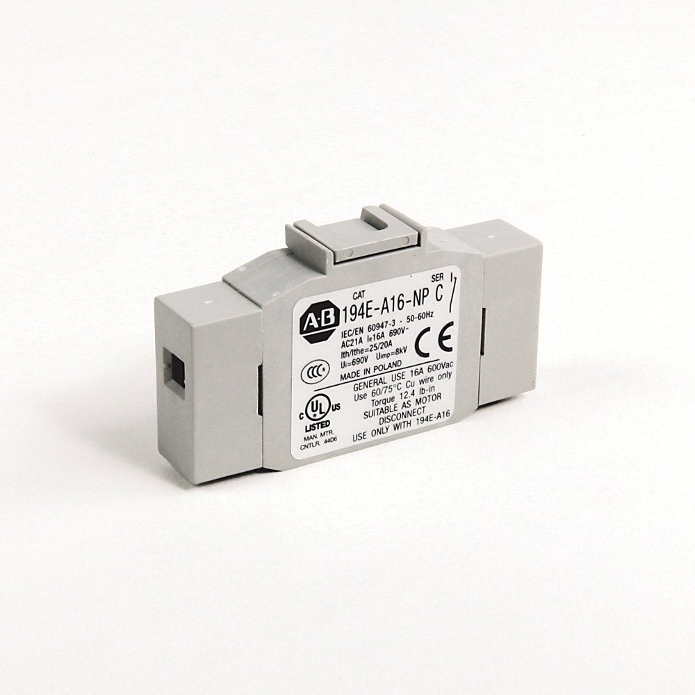 IEC Load Switch, Open - Base / DIN Rail, OFF-ON 90°, 16A, 3 Poles, Supplied with a Type G Black/Grey Actuator