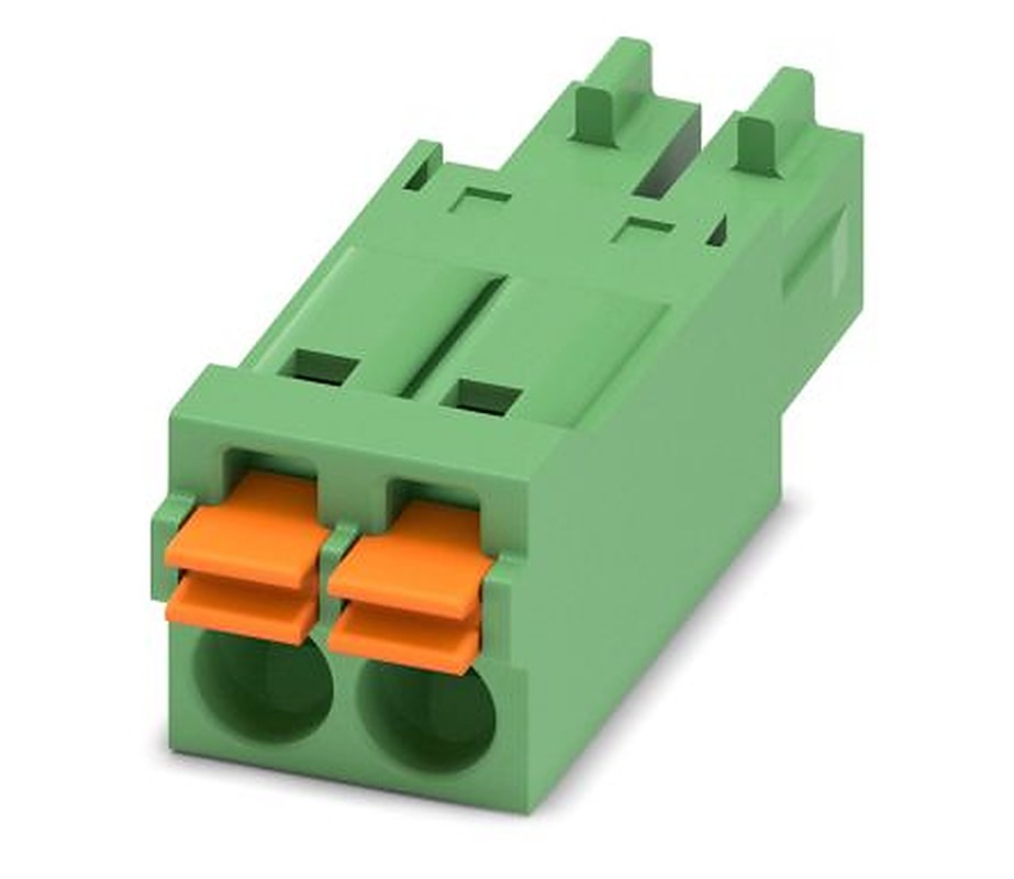 Phoenix Contact FMC 1.5/2-ST-3.5 Series Pluggable Terminal Block, 2-Contact, 3.5 mm Pitch, 1 Row, 1952267