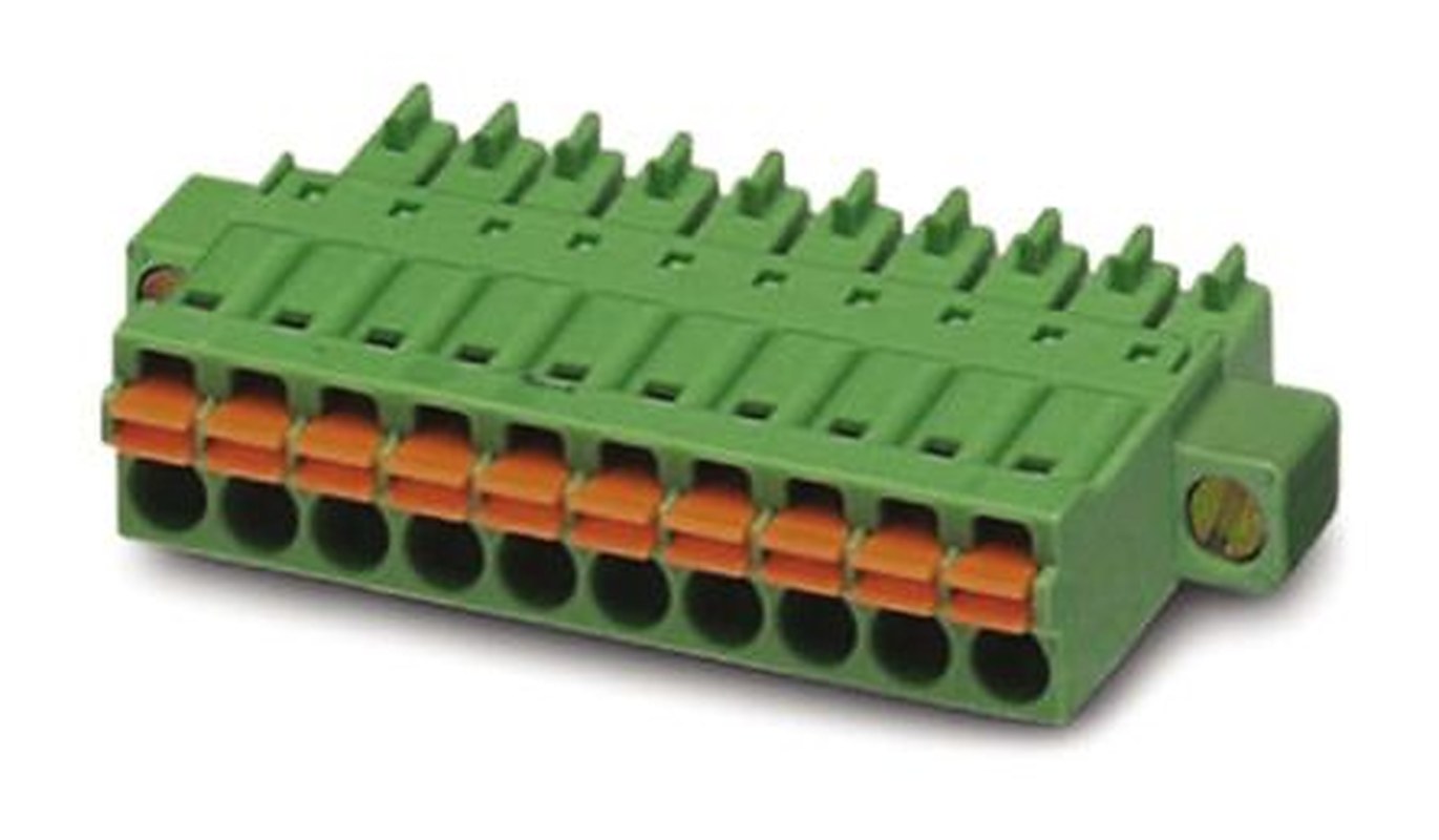 Phoenix Contact FMC 1.5/4-STF-3.5 Series Pluggable Terminal Block, 4-Contact, 3.5 mm Pitch, 1 Row, 1966114