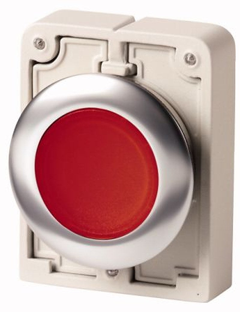 Eaton M30I-FDL-R-SP Series Red Tastend Push Button Switch, 30.5 mm Cutout, IP66, IP69, IP67