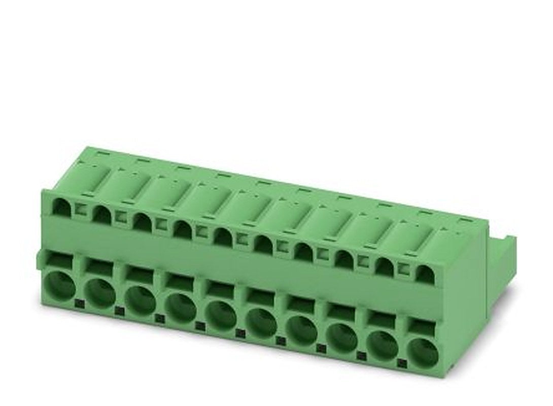 Phoenix Contact FKCS 2.5/10-ST Series Pluggable Terminal Block, 10-Contact, 5 mm Pitch, 1 Row, 1974818