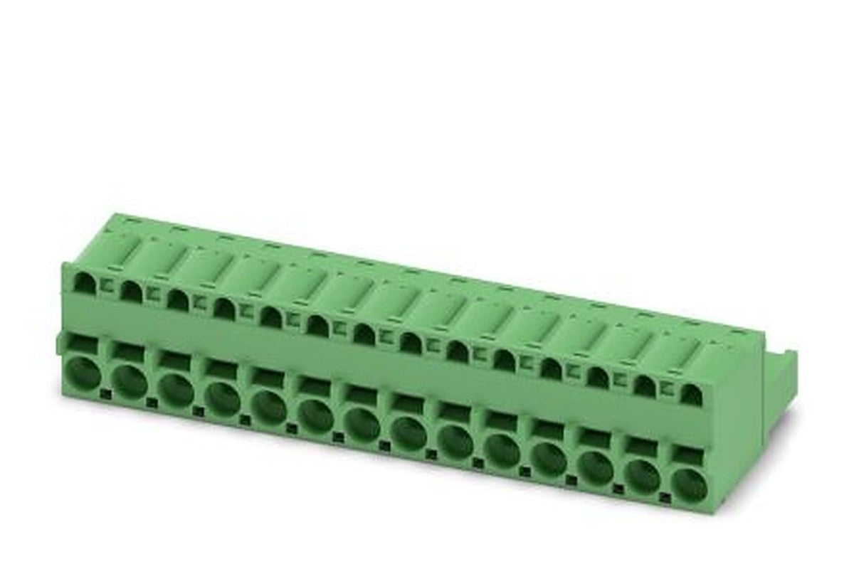Phoenix Contact FKCS 2.5/14-ST Series Pluggable Terminal Block, 14-Contact, 5 mm Pitch, 1 Row, 1974850