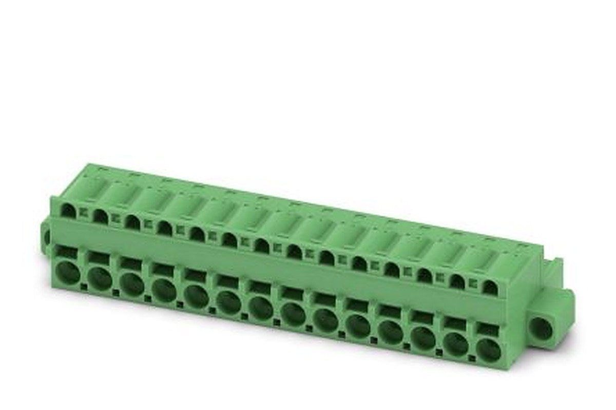 Phoenix Contact FKCS 2.5/14-STF-5.08 Series Pluggable Terminal Block, 14-Contact, 5.08 mm Pitch, 1 Row, 1975383