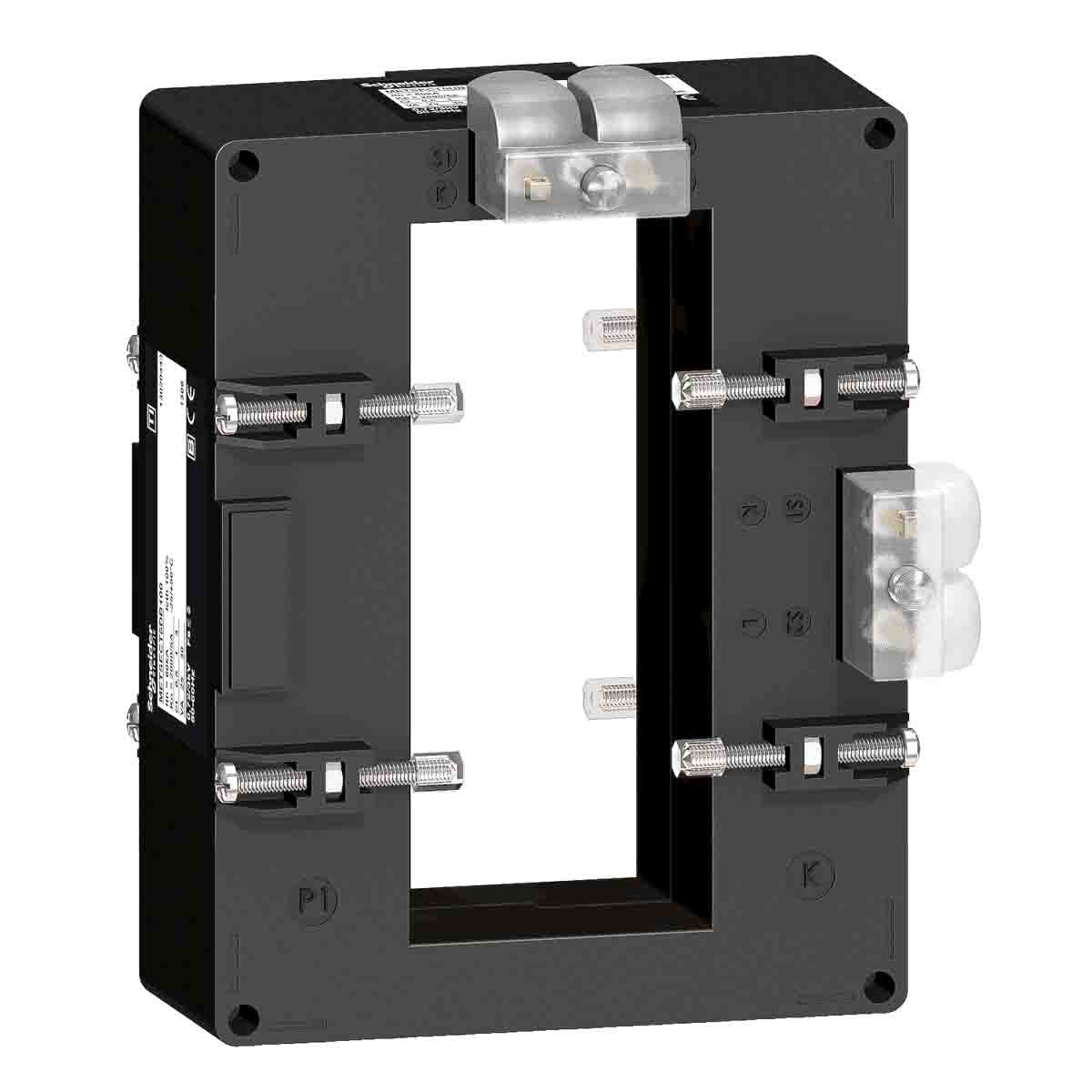 Schneider Electric METSECT5DC200 is a current transformer which is tropicalized for bus bar mount having an accuracy Class 0.5 at 25 V ac and Class 1 at 30 V ac This current transformer has Class B electrical insulation class and comes with seal. Comes with an Insulated locking screw mounting mode and a bus bar for support. Schneider ElectricMETSECT5DC200 meets various environmental and other standards such as VDE 0414 and IEC 61869-2. This particular transformer 0.511kg and offers Green Premium product sus
