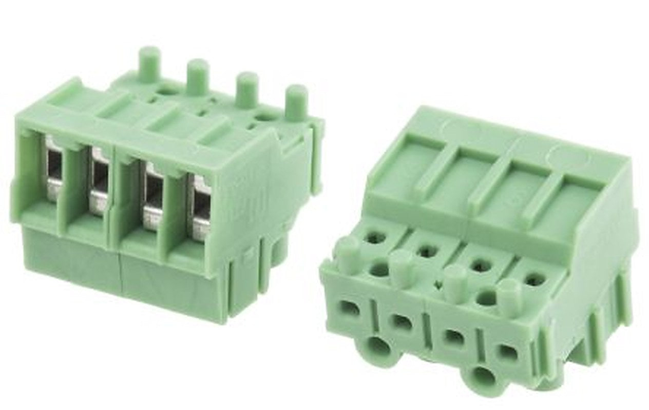 Phoenix Contact PT 1.5/4-PVH-3.5 Series Pluggable Terminal Block, 4-Contact, 3.5 mm Pitch, 1 Row, 1984031