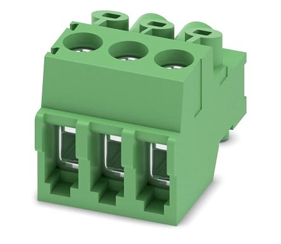 Phoenix Contact PT 1.5/ 3-PVH-3.5-A Series Pluggable Terminal Block, 3-Contact, 3.5 mm Pitch, 1 Row, 1984170