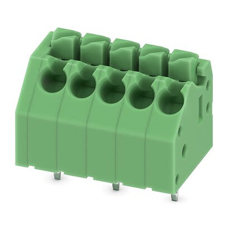 Phoenix Contact PCB Terminal Block, 5-Contact, 3.5 mm Pitch, Solder, 1 Row