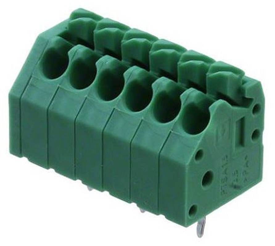 Phoenix Contact PTSA Series 45° PCB Terminal Block, 6 Contact(s), 3.5 mm Pitch, 1 Row