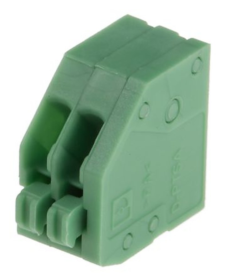 Phoenix Contact PTSA 0.5/2-2.5-F Series Straight PCB Terminal Block, 2 Contact(s), 2.5 mm Pitch, 1 Row