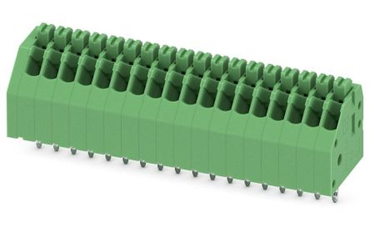 Phoenix Contact PTSA 0.5/18-2.5-F Series PCB Terminal Block, 18 Contact(s), 2.5 mm Pitch, 1 Row