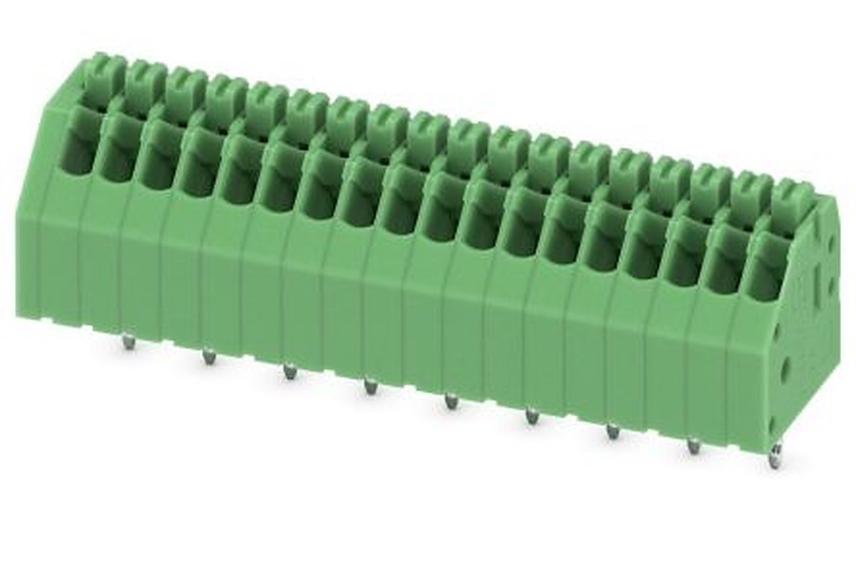 Phoenix Contact PTSA 0.5/18-2.5-Z Series PCB Terminal Block, 18 Contact(s), 2.5 mm Pitch, 1 Row