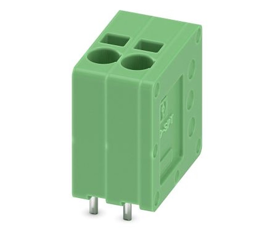 Phoenix Contact SPT 1.5/2-V-3.5 Series PCB Terminal Block, 2-Contact, 3.5 mm Pitch, 1 Row, 1990850