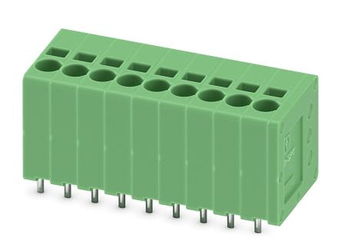 Phoenix Contact SPT 1.5/9-V-3.5 Series PCB Terminal Block, 9-Contact, 3.5 mm Pitch, 1 Row, 1990928