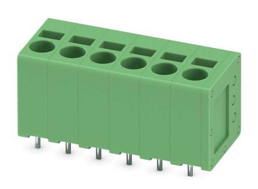 Phoenix Contact SPT 2.5/6-V-5.0 Series PCB Terminal Block, 6-Contact, 5 mm Pitch, 1 Row, 1991134