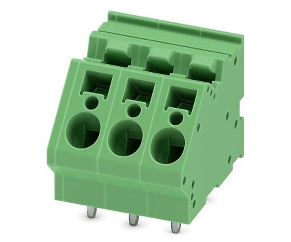 Phoenix Contact ZFKDSA 4-7.5- 3 Series 45° PCB Terminal Block, 3 Contact(s), 7.5 mm Pitch, 1 Row