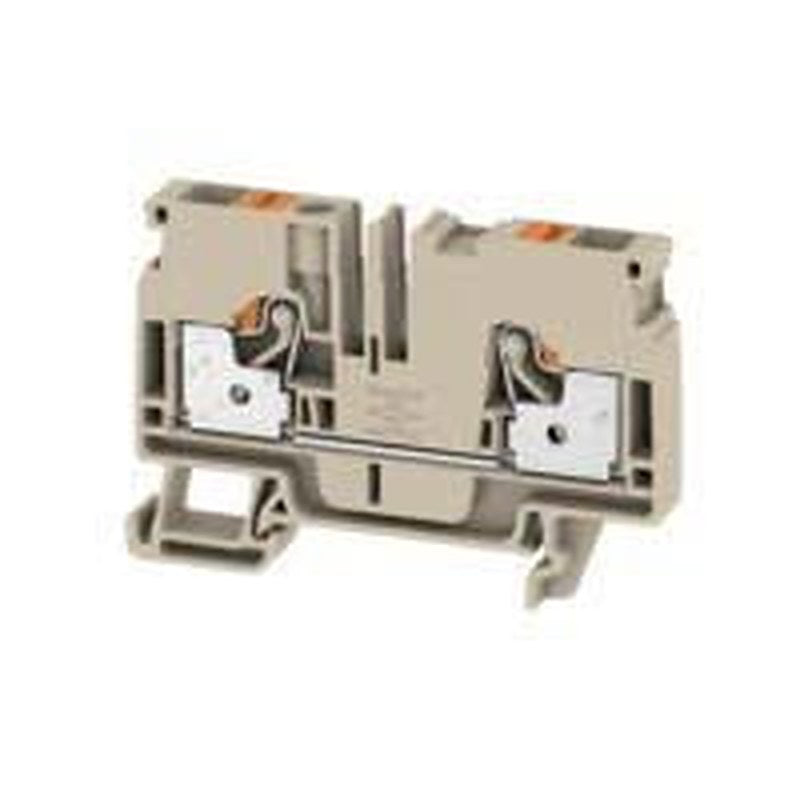 Weidmüller DIN Rail Terminal Block Dark Beige, 6mm², 1-Level, Push-in, IECEx/ATEX