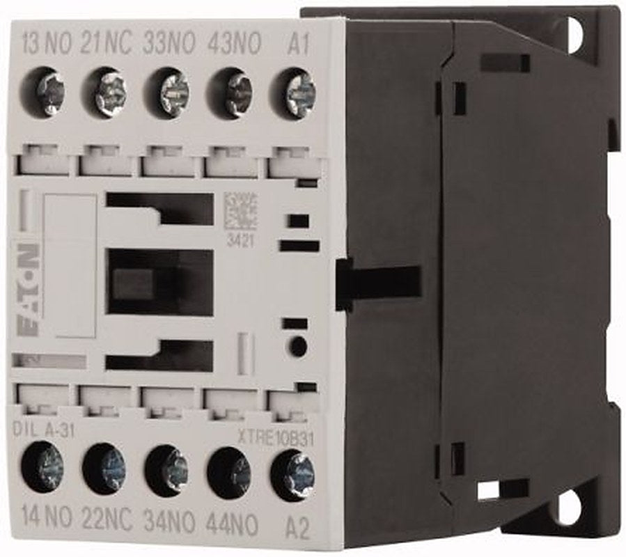 Eaton DILA Contactor Relay, 48V dc Coil, 3-Pole, 4 A, 0.024 kVA, 3 NO/1 NC, 690V