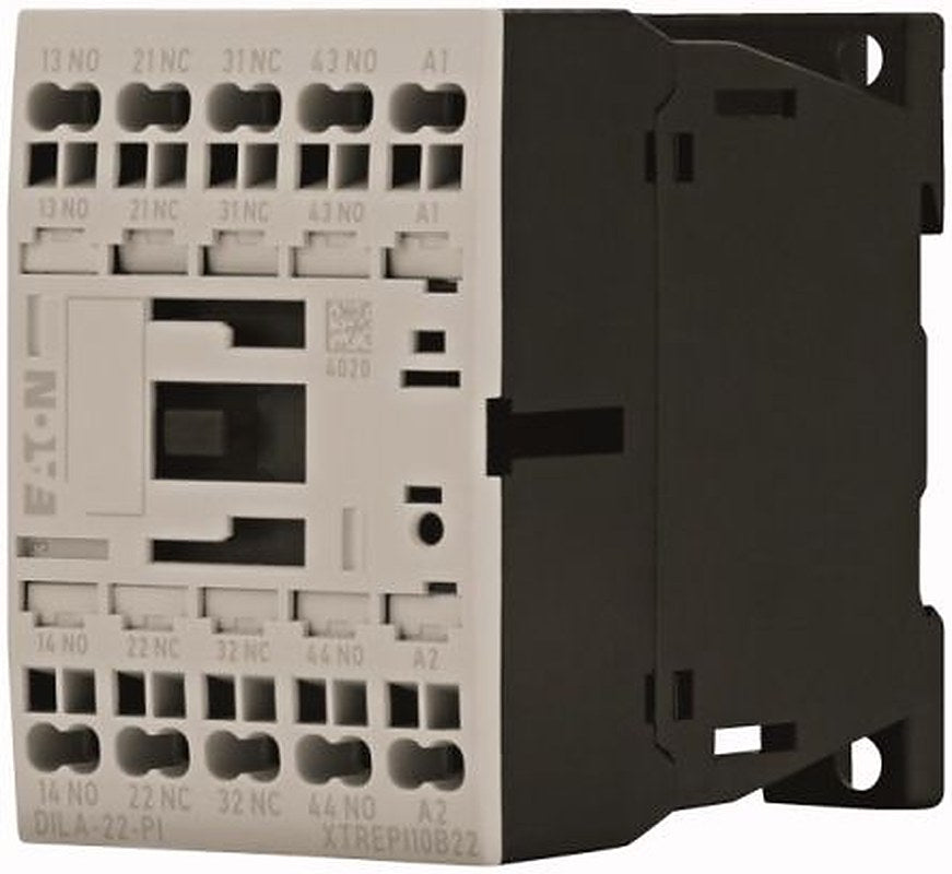 Eaton DILA Contactor Relay, 24V ac Coil, 2-Pole, 0.027 kVA, 2 NO/2 NC, 690V