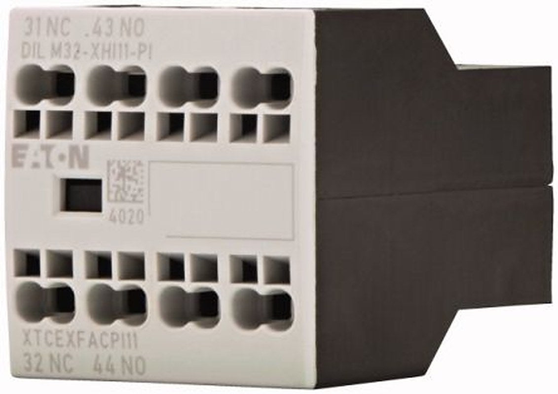 Eaton Auxiliary Contact, 2 Contact, 1 NO/1 NC, DILM, Front Fixing, 16 A, 199309 DILM32-XHI11-PI